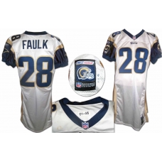 Marshall Faulk 2001 game worn St. Louis Rams Football  Jersey